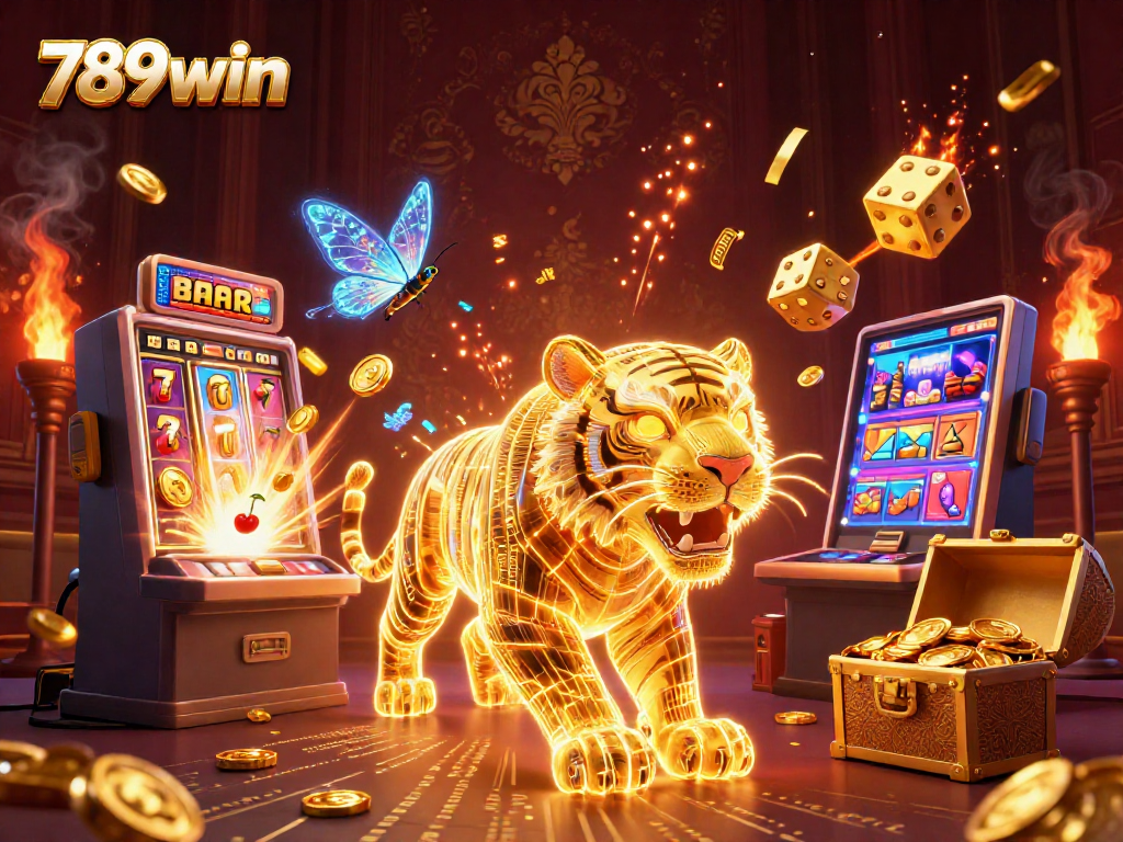 Experience winning moments at 789win with our dynamic casino illustration featuring exciting games.